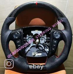 HYUNDAI GENESIS SEDAN CARBON FIBER STEERING WHEEL 09-11 YEARS WithBLACK CONTROLS