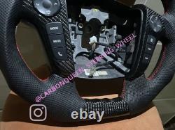 HYUNDAI GENESIS SEDAN CARBON FIBER STEERING WHEEL 09-11 YEARS WithBLACK CONTROLS