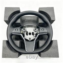 Heated Leather Steering Wheel OEM 1490214-00-B For Tesla Model 3 Model Y 2017-24