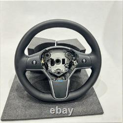 Heated Leather Steering Wheel OEM 1490214-00-B For Tesla Model 3 Model Y 2017-24