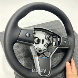 Heated Leather Steering Wheel OEM 1490214-00-B For Tesla Model 3 Model Y 2017-24