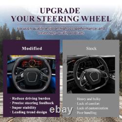 Heated Real Carbon Fiber Steering Wheel For Chevrolet Corvette C8 Z06 ZR1 2020+