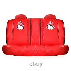 Hello Kitty Limited Edition Car Set front + rear seat covers + steering wheel