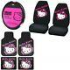 Hello Kitty Pink Car Truck Floor Mats Steering Wheel Cover & Seat Covers