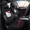 Hello Kitty Five Seats Car Seat Cover Steering Wheel Headrest Fashion Models