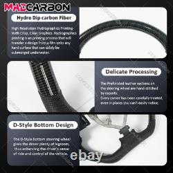 Hydro Dip Carbon Fiber Full Black Steering Wheel Fit Toyota FJ Cruiser 2007-2014