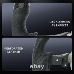 Hydro Dip Carbon Fiber Perforated Leather Steering Wheel Fit Toyota FJ 2004-2017