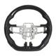 Hydro Dip Carbon Fiber Perforated Leather Steering Wheel For Ford Mustang 15-17