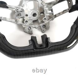 Hydro Dip Carbon Fiber Perforated Leather Steering Wheel for Ford Mustang 15-17
