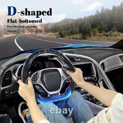Hydro-Dip Carbon Fiber Sport Steering Wheel For Chevrolet Corvette C7 2014-2019