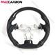 Hydro Dip Carbon Fiber Steering Wheel Fit 07-15 Infiniti G37 G37x Black Stitch