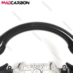 Hydro Dip Carbon Fiber Steering Wheel Fit 07-15 Infiniti G37 G37X Black Stitch