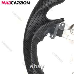 Hydro Dip Carbon Fiber Steering Wheel Fit 07-15 Infiniti G37 G37X Black Stitch
