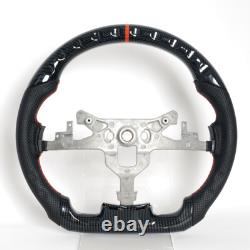 Hydro Dip Carbon Fiber Steering Wheel Fit Pontiac Solstice 2006-2009 Red Line