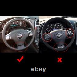 Hydro Dip Carbon Fiber Steering Wheel Fit Pontiac Solstice 2006-2009 Red Line