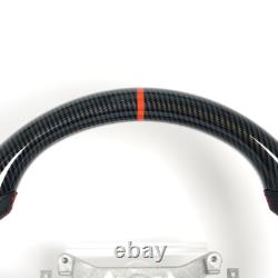 Hydro Dip Carbon Fiber Steering Wheel Fit Pontiac Solstice 2006-2009 Red Line