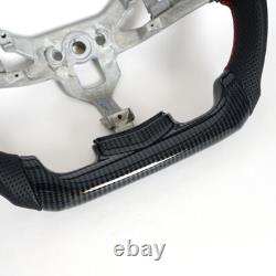 Hydro Dip Carbon Fiber Steering Wheel Fit Pontiac Solstice 2006-2009 Red Line