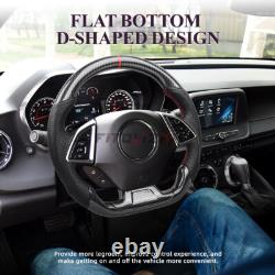 Hydro Dip Carbon Fiber Steering Wheel For Chevrolet Camaro ZL1 2016-2024 NAPPA