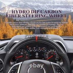 Hydro Dip Carbon Fiber Steering Wheel For Chevrolet Camaro ZL1 2016-2024 NAPPA