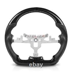 Hydro Dip Carbon Fiber Steering Wheel For Chevrolet Corvette C6 06-11 White Line