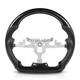 Hydro Dip Carbon Fiber Steering Wheel For Chevrolet Corvette C6 06-11 White Line