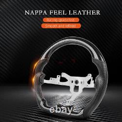 Hydro Dip Carbon Fiber Steering Wheel For Chevrolet Corvette C6 06-11 White Line