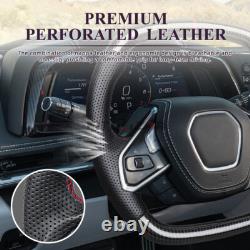 Hydro Dip Carbon Fiber Steering Wheel For Chevrolet Corvette C8 20+ With Heated