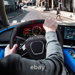 Hydro Dip Carbon Fiber Steering Wheel For Chevrolet Corvette C8 20+ With Heated