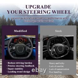 Hydro Dip Carbon Fiber Steering Wheel For Chevrolet Corvette C8 20+ With Heated