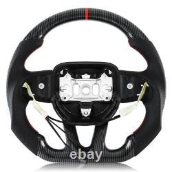 Hydro-Dip Carbon Fiber Steering Wheel For Dodge Challenger SRT Durango 2015+
