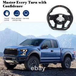 Hydro Dip Carbon Fiber Steering Wheel For Ford F150 2015-2020