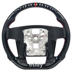 Hydro Dip Carbon Fiber Steering Wheel For Ford F150 Raptor 09-14 With Cover Trim