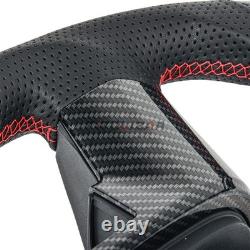 Hydro Dip Carbon Fiber Steering Wheel For Ford F150 Raptor 09-14 With Cover Trim