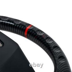 Hydro Dip Carbon Fiber Steering Wheel For Ford F150 Raptor 09-14 With Cover Trim