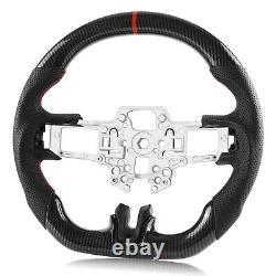 Hydro Dip Carbon Fiber Steering Wheel For Ford Mustang EcoBoost GT 2018-2023