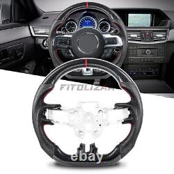 Hydro Dip Carbon Fiber Steering Wheel For Ford Mustang GT Shelby GT350 2018-2023