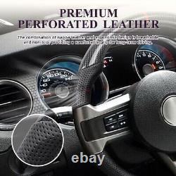 Hydro Dip Carbon Fiber Steering Wheel For Ford Mustang GT Shelby GT500 2010-14