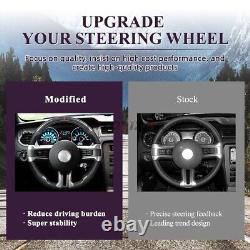 Hydro Dip Carbon Fiber Steering Wheel For Ford Mustang GT Shelby GT500 2010-14