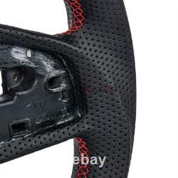 Hydro Dip Carbon Fiber Steering Wheel For Honda Civic 16-21 D Shape Red Lines Hydro Dip Carbon Fiber Steering Wheel For Honda Civic 16-21 D Shape Red Lines