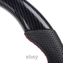 Hydro Dip Carbon Fiber Steering Wheel For Honda Civic Type R 2016-21 Nappa Grips