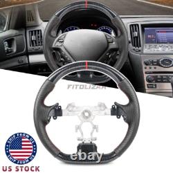 Hydro Dip Carbon Fiber Steering Wheel For Infiniti G37 G37X EX35 EX37 2008-2013