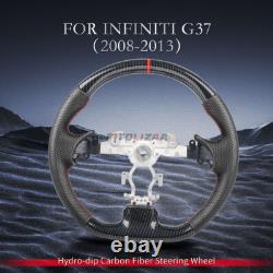 Hydro Dip Carbon Fiber Steering Wheel For Infiniti G37 G37X EX35 EX37 2008-2013