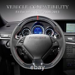 Hydro Dip Carbon Fiber Steering Wheel For Infiniti G37 G37X EX35 EX37 2008-2013