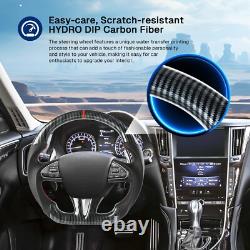 Hydro Dip Carbon Fiber Steering Wheel For Infiniti Q50 2013-2018 In Stock