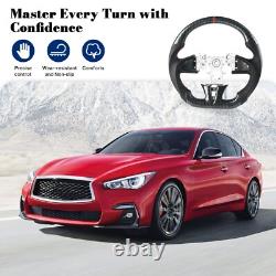 Hydro Dip Carbon Fiber Steering Wheel For Infiniti Q50 2013-2018 In Stock