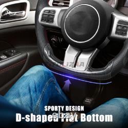 Hydro Dip Carbon Fiber Steering Wheel For Jeep Wrangler JK JKU Rubicon 2011-2017