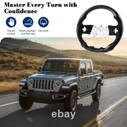 Hydro Dip Carbon Fiber Steering Wheel For Jeep Wrangler JL/JT GLADIATOR 2018-23