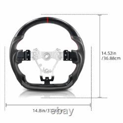 Hydro Dip Carbon Fiber Steering Wheel For Subaru LEVORG WRX STI 2015-2022