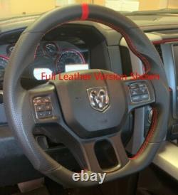 Hydro Dip Carbon Fiber Steering Wheel for 2013-2018 Dodge Ram 1500/2500/3500