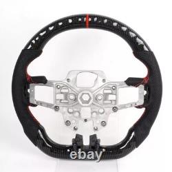 Hydro Dip Carbon Fiber Steering Wheel for Ford Mustang GT Shelby 15-17 USA Stock